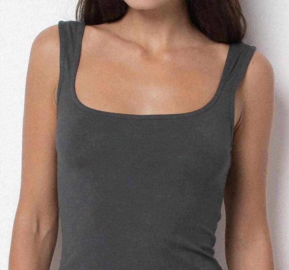 NEW BELLE ANNA women's elys top in charcoal